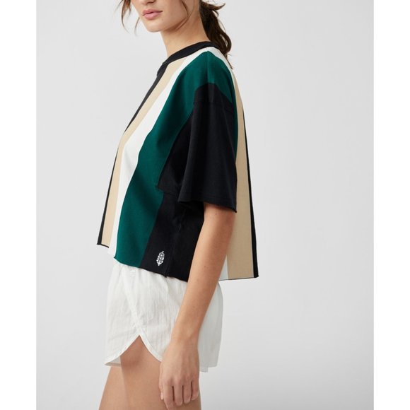 NWT FP Movement Inspire Tee Printed / Night Neon Combo - Picture 2 of 5